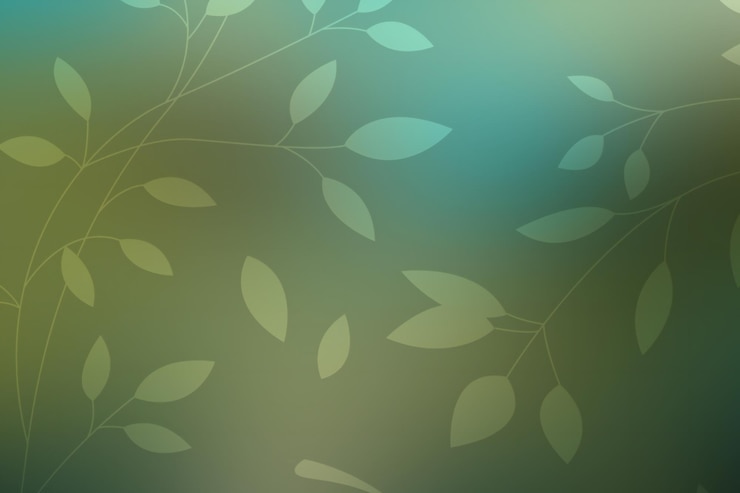 Foto fundo abstrato com folhas verdes e efeito bokeh