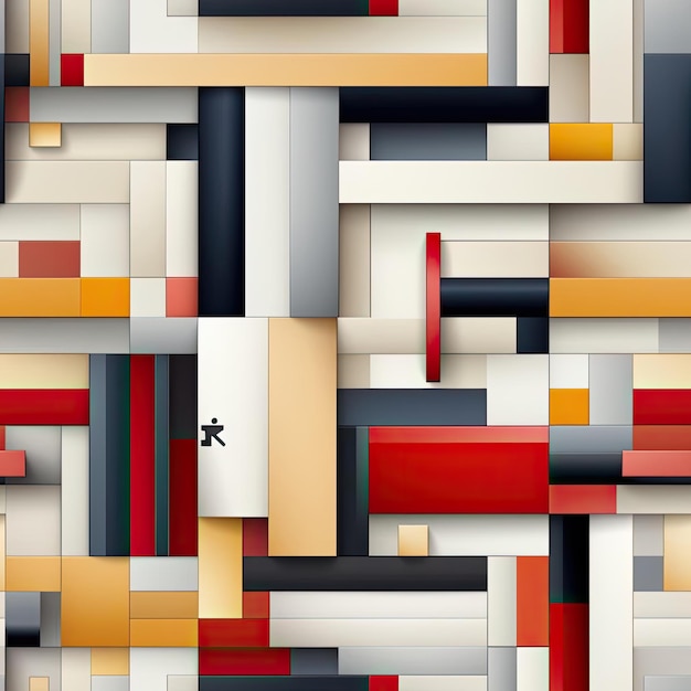 Fundo abstrato com formas coloridas em um estilo construtivista modular azulejos