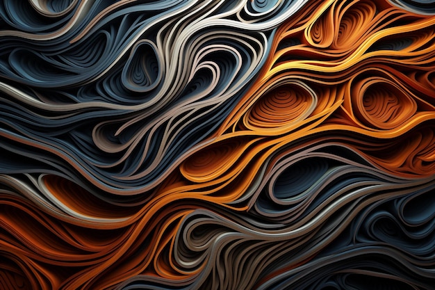 fundo abstrato com linhas em cores laranja e preta