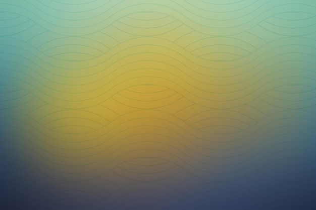Foto fundo abstrato com linhas onduladas em cores amarelas e verdes azuis
