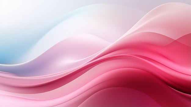 fundo abstrato com linhas onduladas lisas em cores rosa e azul