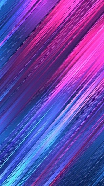 Foto fundo abstrato com listras diagonais em cores azul, roxo e rosa fundo vertical