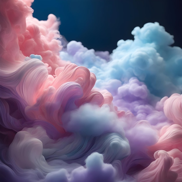 fundo abstrato com nuvens de fumaça coloridas