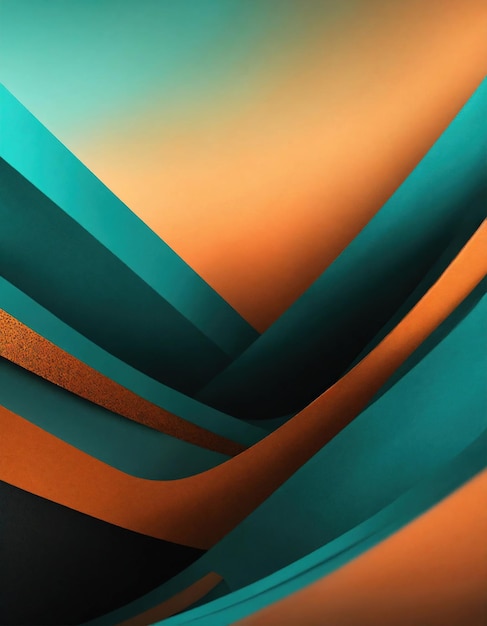 fundo abstrato com ondas laranja e azul ai generativo