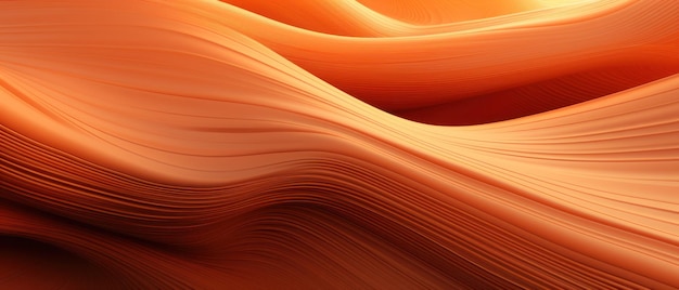 Fundo abstrato com ondas suaves em tons de laranja vermelho e amarelo que lembram dunas do deserto