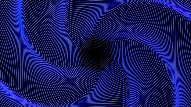 Fundo abstrato com rotação de desenho de espiral hipnótico espiral giratório com ondulações