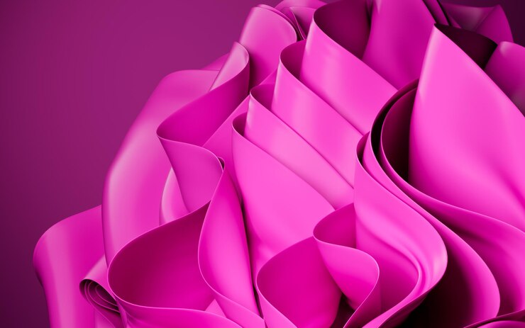 Foto fundo abstrato com ruffle têxtil dobrado curvas abstratas papel de parede de moda renderização 3d ilustração 3d