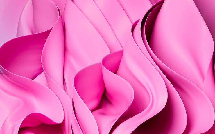 Foto fundo abstrato com ruffle têxtil dobrado curvas abstratas papel de parede de moda renderização 3d ilustração 3d
