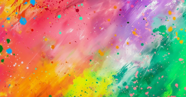 fundo abstrato com salpicos e salpicos de diferentes tintas e cores vibrantes