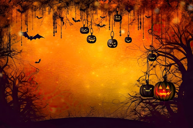 Fundo abstrato com tema de Halloween