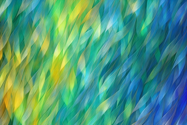 Fundo abstrato com um padrão em cores azul, verde e amarelo