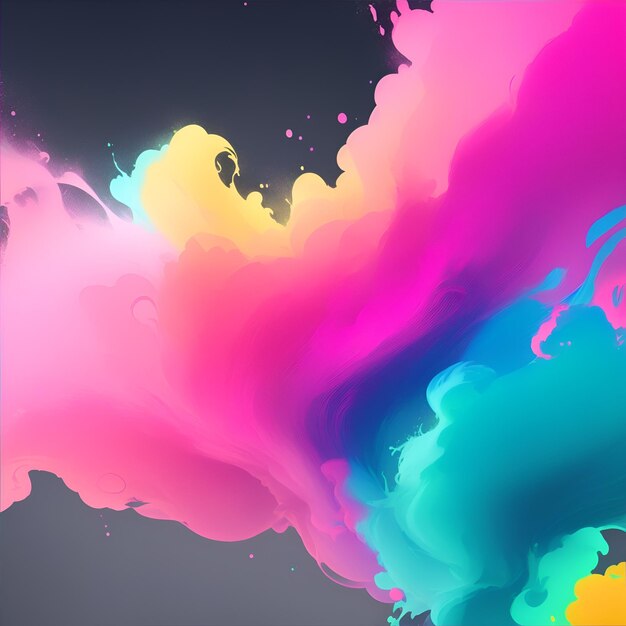 Fundo abstrato com uma mistura de cores pastel gerado pela IA