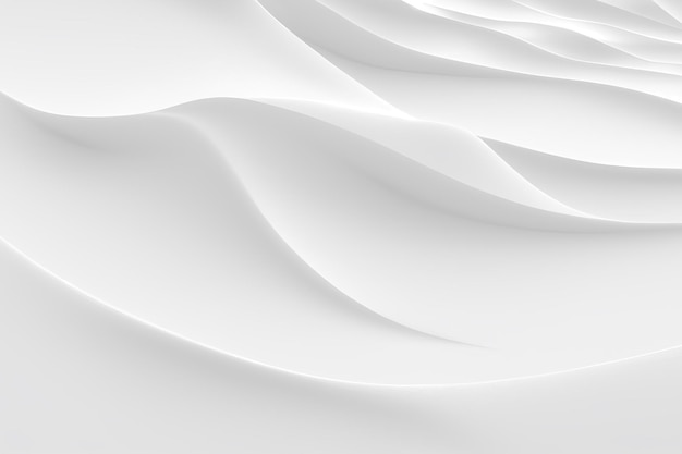 Foto fundo abstrato da onda branca papel de parede gráfico branco mínimo ilustração 2d