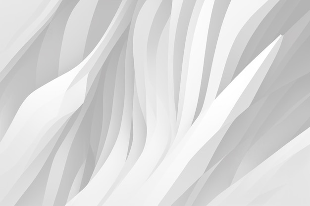 Fundo abstrato da onda branca Papel de parede gráfico branco mínimo ilustração 2D