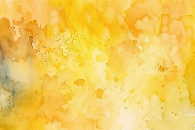 Fundo abstrato de aquarela amarela