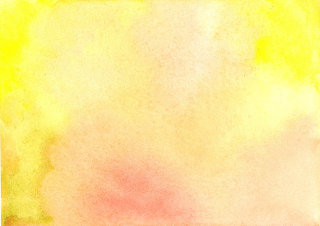 Fundo abstrato de aquarela amarela