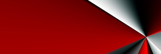 fundo abstrato de banner web de papel branco vermelho preto