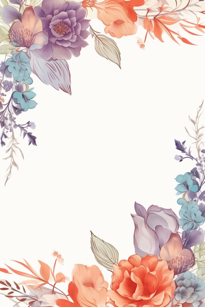 Fundo abstrato de casamento em branco Conjunto de cartões de convite de casamento com fundo de cartão de flores florais