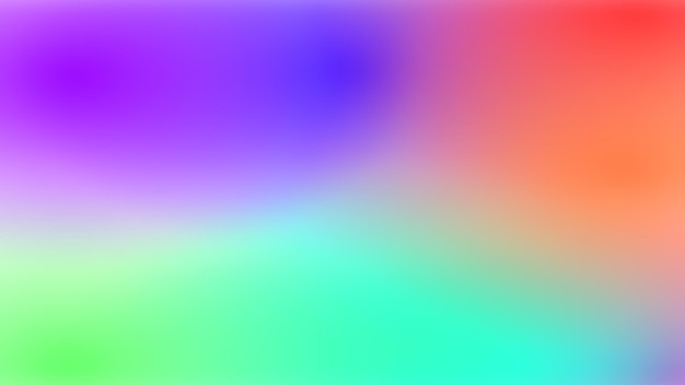 Fundo abstrato de cores desfocadas Transições suaves de cores iridescentes Gradiente colorido Fundo de arco-íris