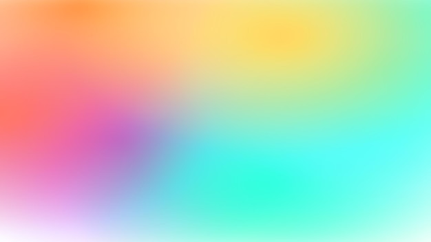 Fundo abstrato de cores desfocadas Transições suaves de cores iridescentes Gradiente colorido Fundo de arco-íris