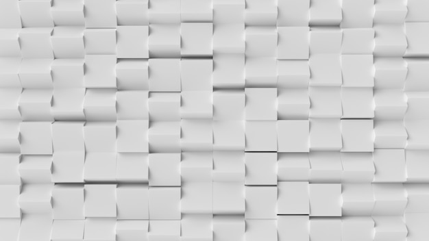 Fundo abstrato de cubo branco