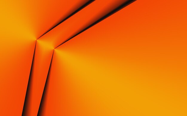 Fundo abstrato de dobra de papel laranja elegante e fresco