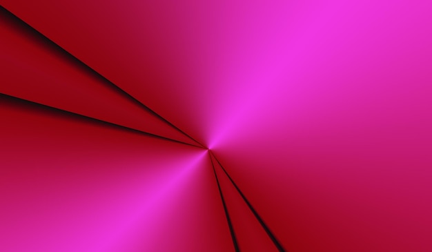 fundo abstrato de dobra de papel metálico rosa chocante