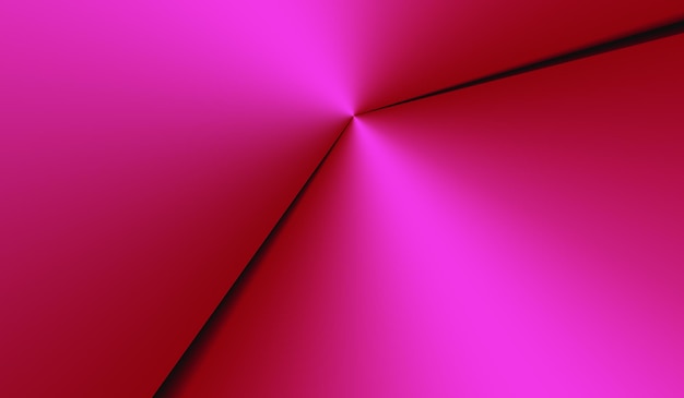 fundo abstrato de dobra de papel metálico rosa chocante