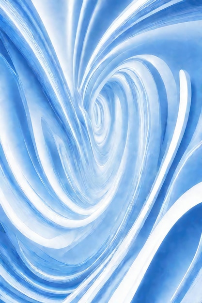 Fundo abstrato de fluxo azul e branco