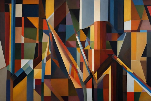 Fundo abstrato de formas geométricas em estilo low poly Arte moderna