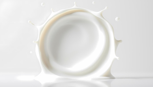 fundo abstrato de leite de coco com fundo branco