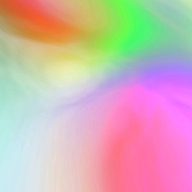 Fundo abstrato de manchas coloridas borradas e desfocadas onduladas muito brilhantes