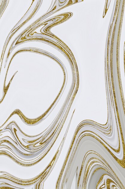 Fundo abstrato de mármore branco e dourado