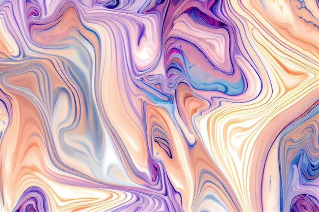 Fundo abstrato de mármore líquido azul Generative Ai