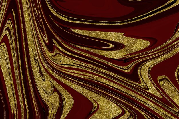 Foto fundo abstrato de mármore vermelho e dourado