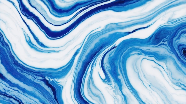 Foto fundo abstrato de textura de padrão de mármore azul e branco