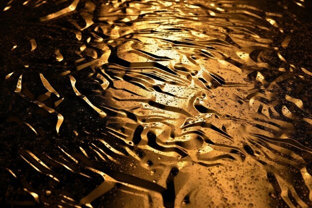 Fundo abstrato dourado com algumas linhas suaves nele