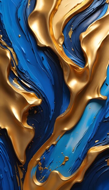 fundo abstrato dourado e azul