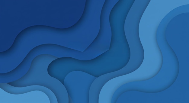 Fundo abstrato em camadas azuis