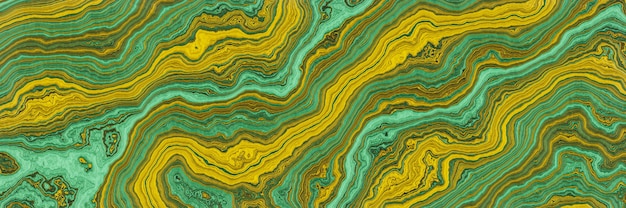 Fundo abstrato em mármore verde e amarelo