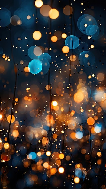 fundo abstrato feliz festa de gala fogos de artifício noite cintilante dourado bokeh lindas luzes