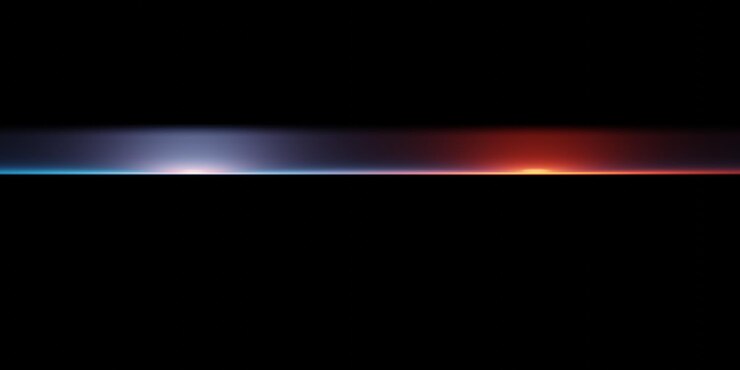 Fundo abstrato futurista 3D com formas geométricas e vazamentos de luz coloridos