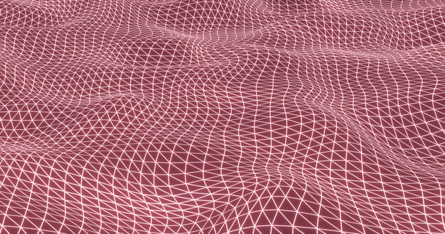 Perto do fundo de tecido xadrez rosa do pacífico amassado. textura,  conceito têxtil.