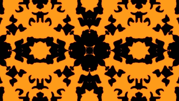 Fundo abstrato geométrico laranja padrão sem emenda Foto Premium