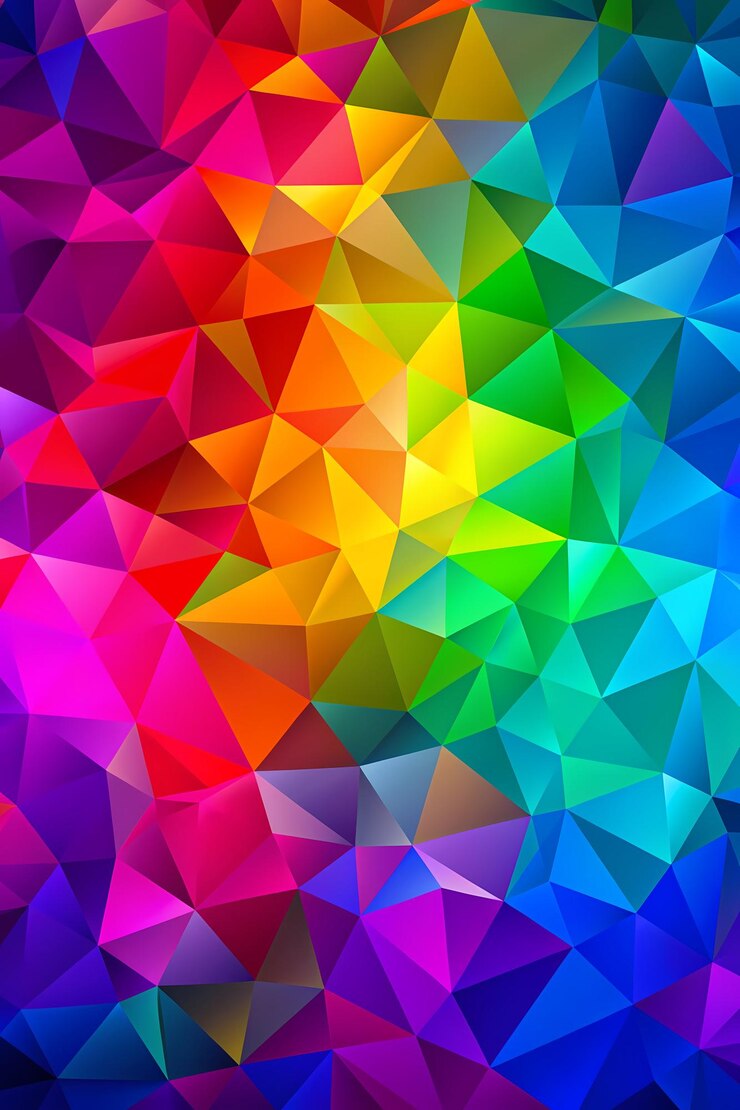 Foto fundo abstrato geométrico vibrante