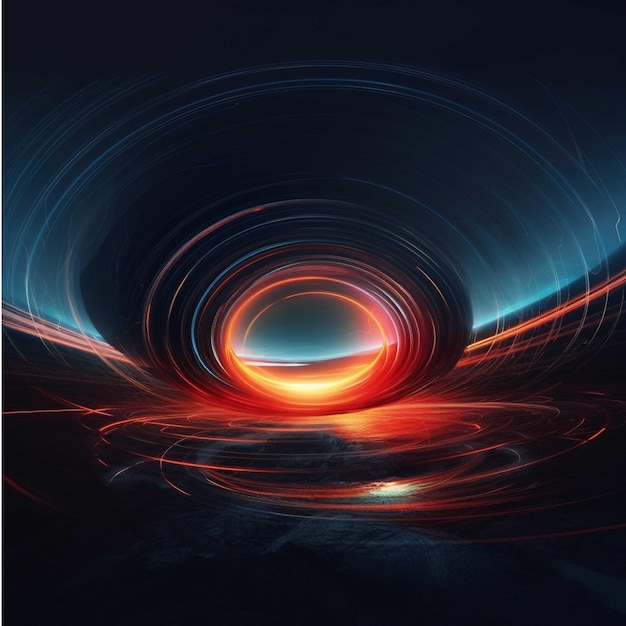 Fundo abstrato girando luminoso círculo brilhante elegante partícula de faísca túnel espacial