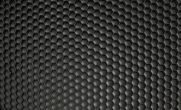 Fundo abstrato, grade de células de metal preto celular, close-up