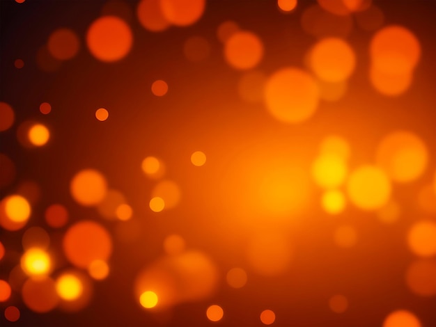 Fundo abstrato laranja amarelo Bokeh gerado Ai