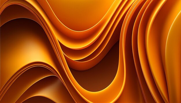 Fundo abstrato laranja com ondas suaves