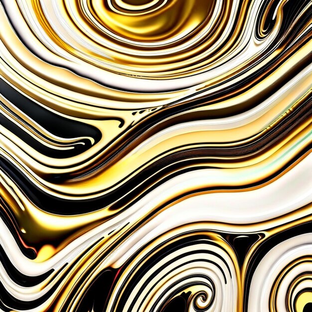 fundo abstrato líquido dourado ou padrão de mármore líquido dourado